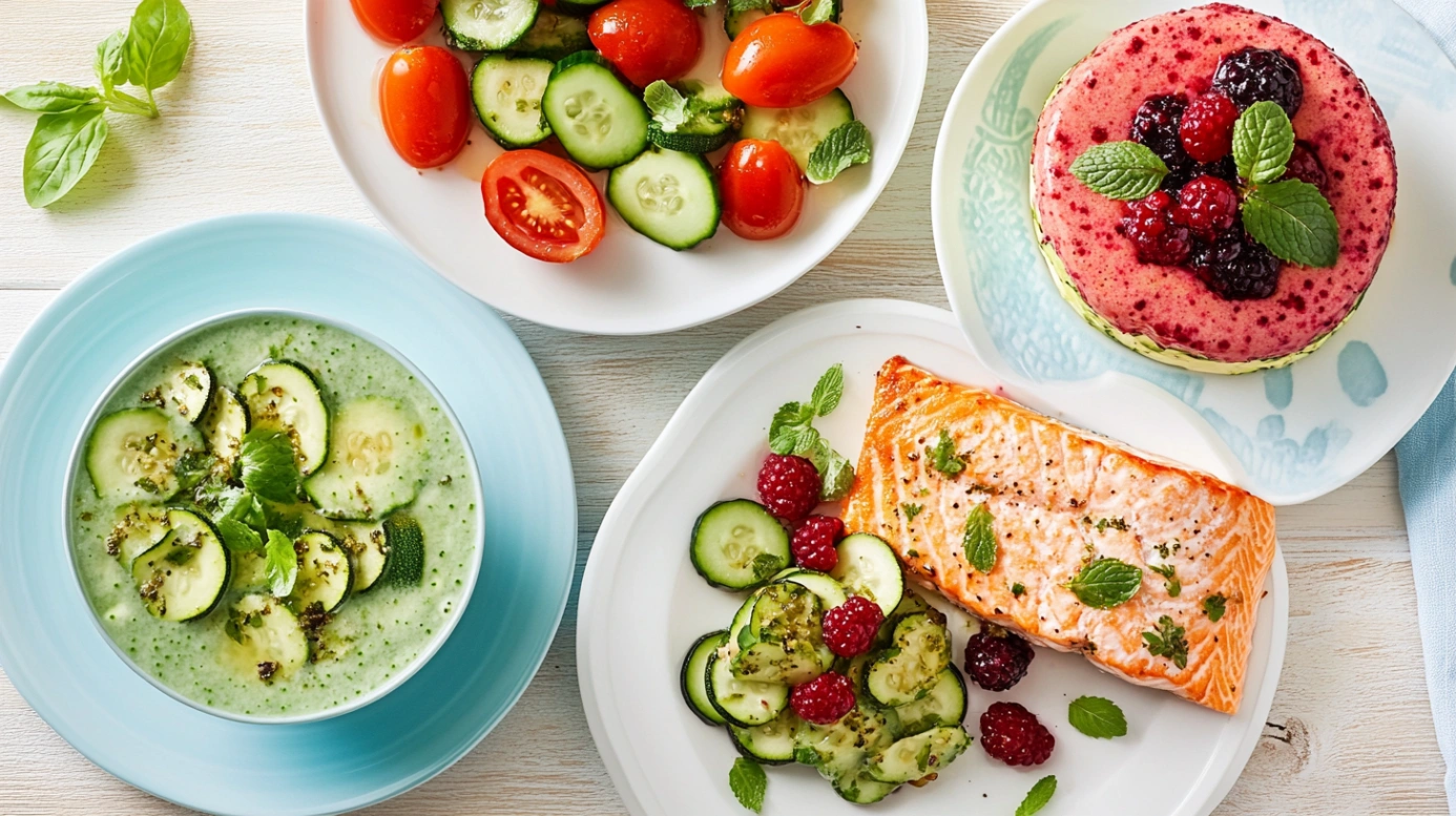 Літнє меню з освіжаючими стравами та сезонними фруктами
